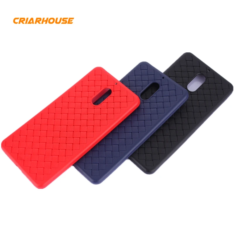 Luxury Ultra Thin Slim Grid Weave Leather Soft Silicon TPU Vintage Cover Case For Nokia 5 6 8 Nokia6 Nokia8 Nokia5 Phone Cases |
