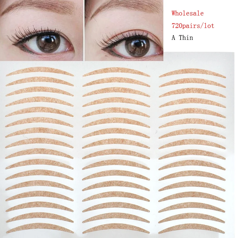 AddFavor 720 Pairs Invisible Magic Double Eyelid Sticker Hidden Lifter