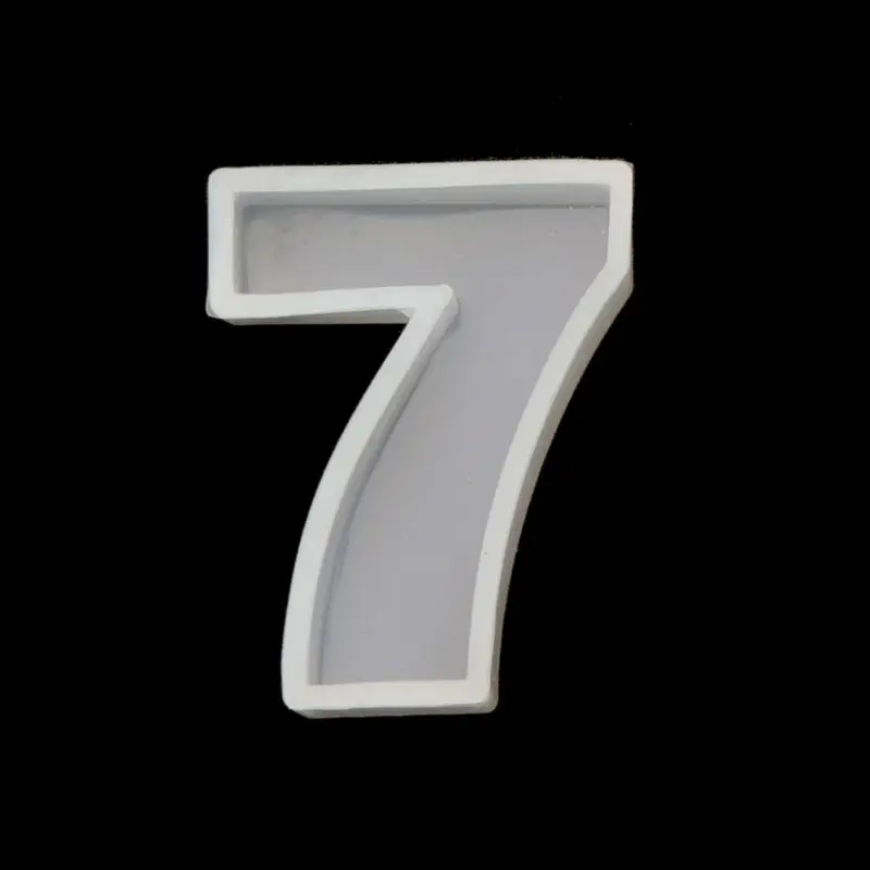 A-Z Алфавит английские буквы 0-9 цифры DIY силиконовые формы ремесло ювелирных изделий инструмент - Цвет: 7