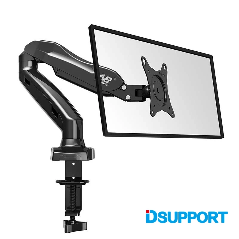 Настольная газовая пружина 17-2" ЖК-СВЕТОДИОДНЫЙ монитор держатель Arm Full Motion Monitor Mount Loading 2-6.5 кг черный F80