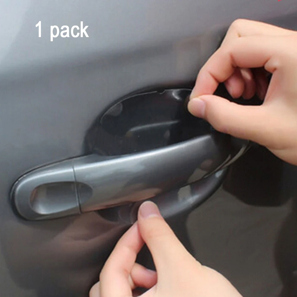 

4pcs/lot Fashion Transparent Car Door Protection Films Set Car Door Handle Membranes
