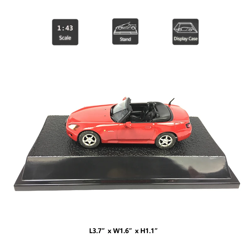 HOMMAT Simulation 1/43 Honda S2000 конвертируемая спортивная модель автомобиля литая модель игрушечного автомобиля Коллекционная модель автомобиля игрушки для детей