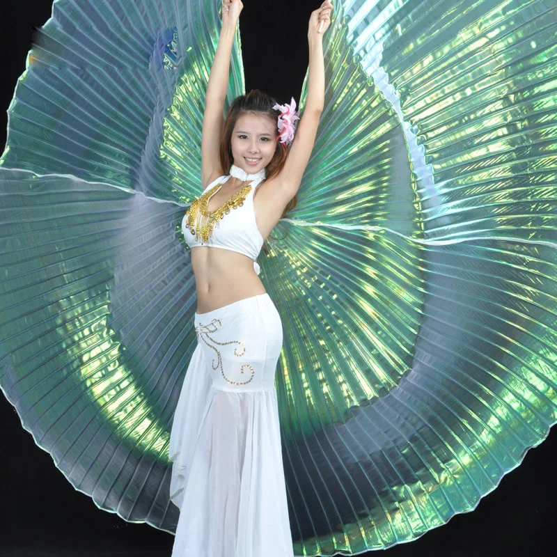  9 Colors Egypt Belly Dance Stage Performance Props Dance Accessories Egyptian Wings  Belly Dance Isis Wings 360 Degree (2)