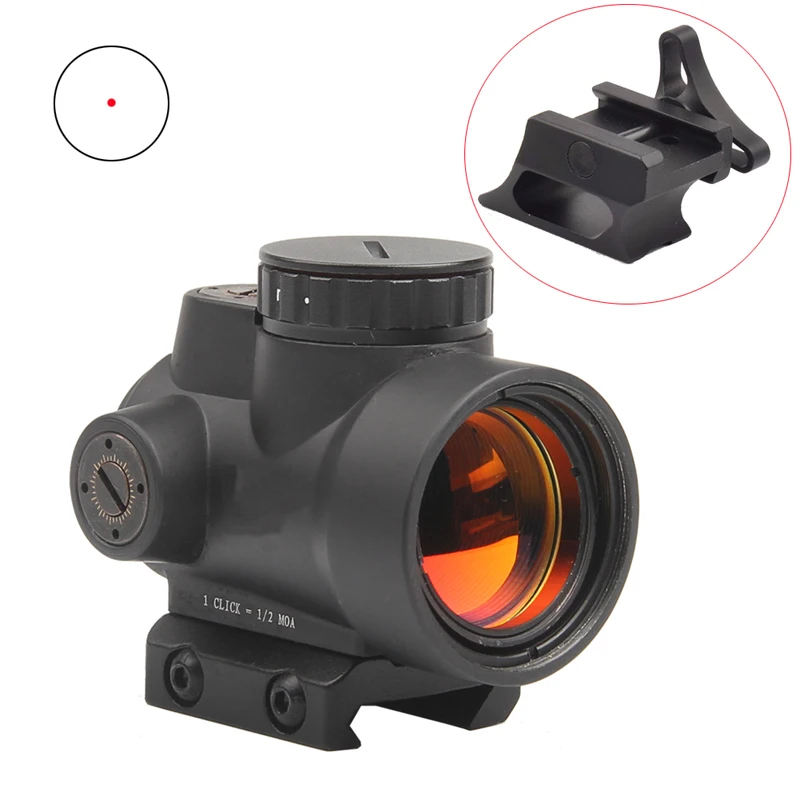 

Tactical MRO Style 1x Red Dot Sight 8 Brightness settings Scope Holographic Sight Airsoft Hunting Riflescope Mount 20MM 5-0036