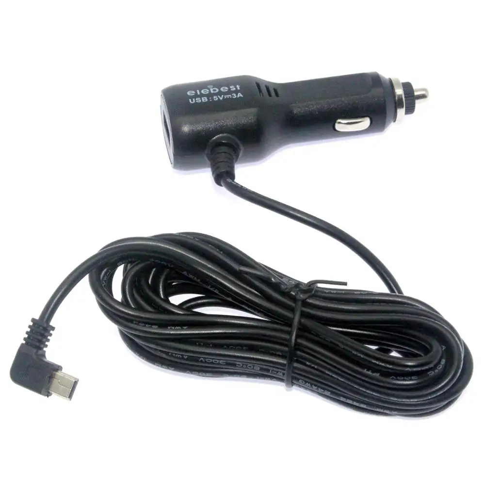 Вход DC 8 V 36 Полный Объем 5 3A 11 FT изогнутое мини USB Автомобильное зарядное