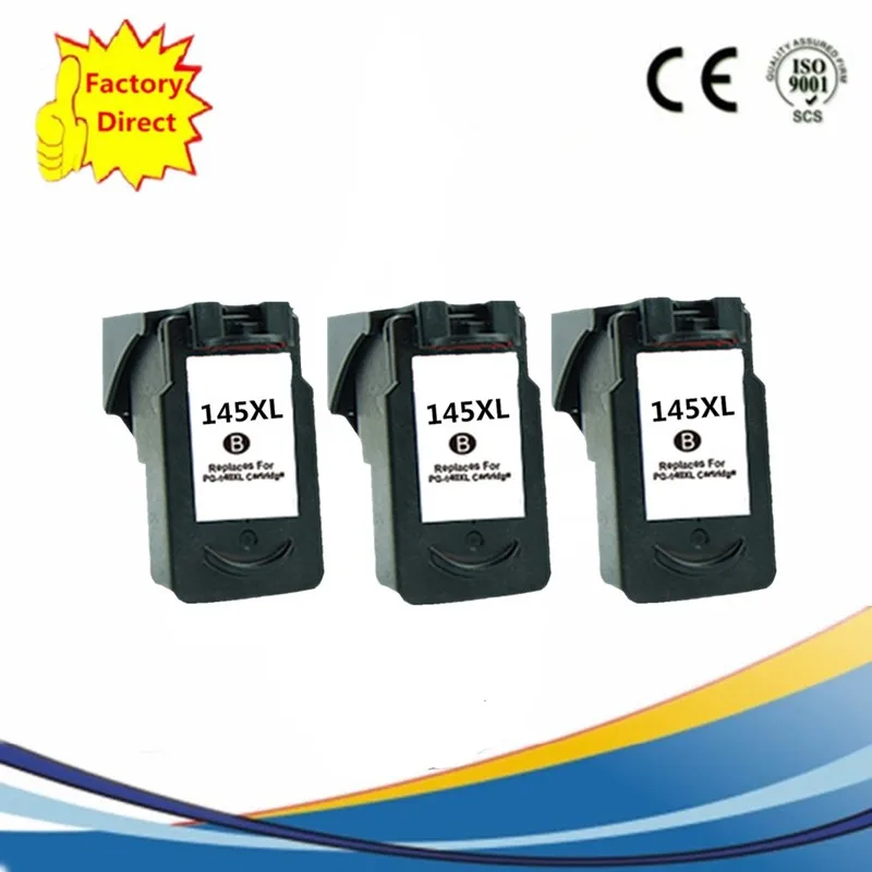 3BK PG145 XL PG 145 145XL PG-145 PG-145XL PG145XL чернильные картриджи восстановленные Pixma MG2410 MG2510 MG 2410 2510 MG-2410 - Цвет: 3BK