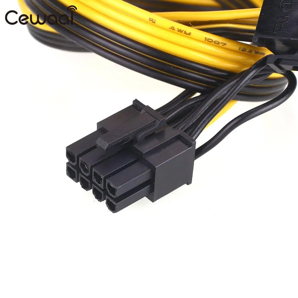 Power Cord Extension Cord Power Extension Cable 6Pin To 6+2 Pin Mining Machine PSU PCI-E