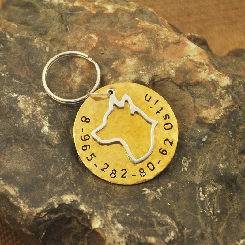 

welsh corgi dog tag custom dog tag, Identification Tag, Copper Dog ID Tags