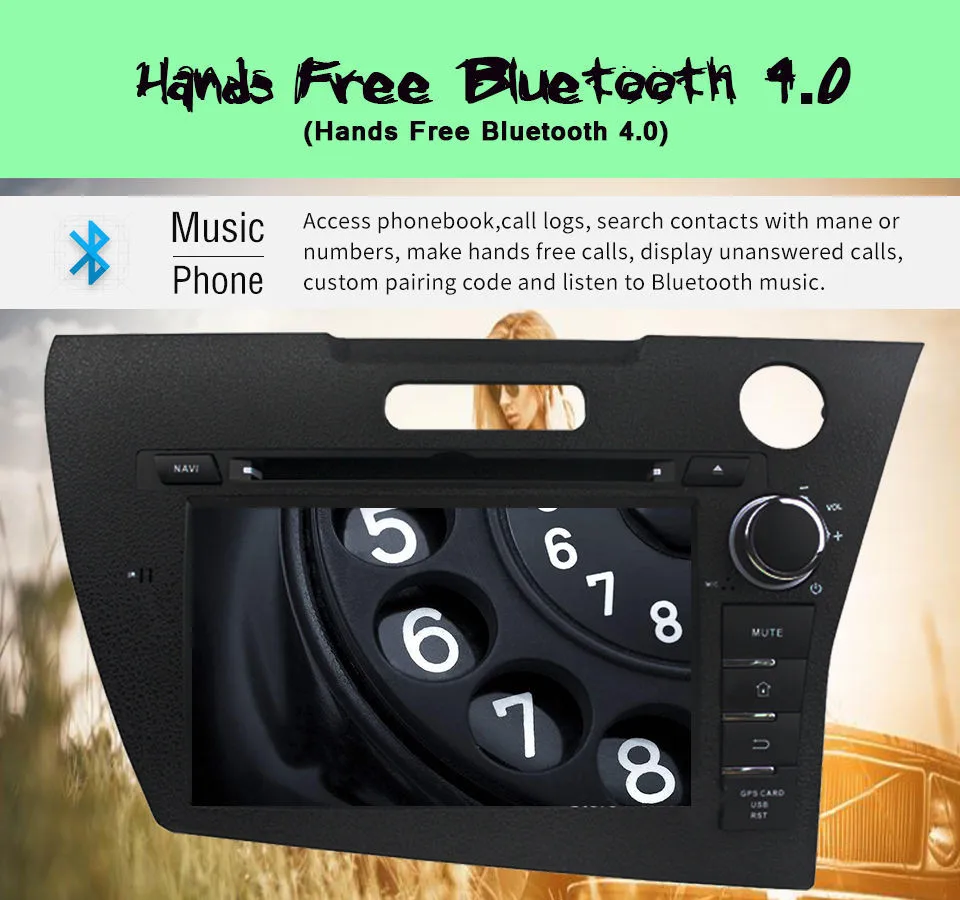 7 Inch 2 Din Android 1 Car Dvd Player For Honda Crz With Audio 7 Inch 2 Din Android 1 Car Dvd Player For Honda Crz With Audio Stereo Gps Navigation Sat Navi Multimedia System In Dash