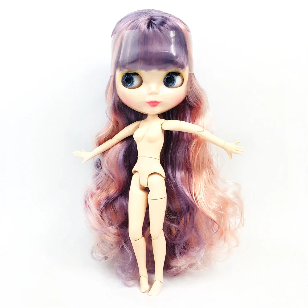 Фабрика Blyth кукла смешанных цветов волнистые волосы белая кожа Blyth куклы шарнир Обнаженная тело DIY игрушки BJD модная игрушка для девочки Рождество