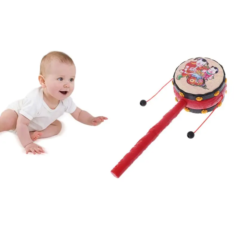 

1PC Spin Rattle Drum Monkey Drum Chinese Kid Toy Gift