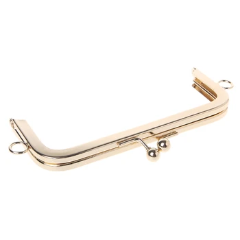 

THINKTHENDO 1PC DIY Purse Handbags Metal Kiss Clasp Lock Frames Handle Coins Bags Accessories 15.5x12cm