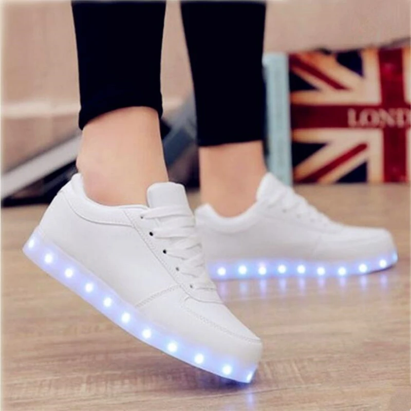 Usb led обувь детская светящаяся обувь кроссовки с детские светящиеся туфли для тапочки для девочек огни schoenen