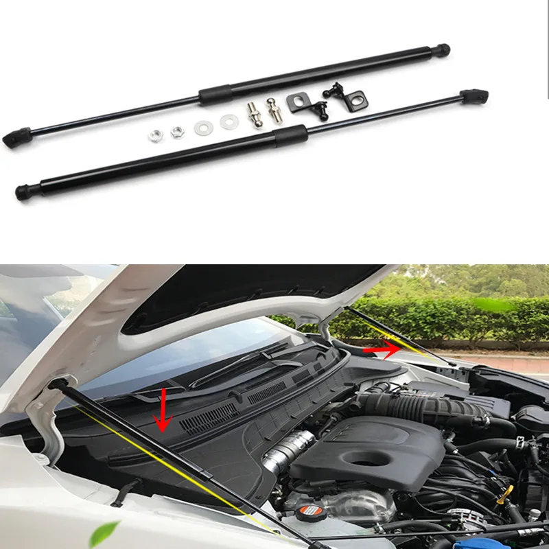 

For Hyundai Kona 2017 2018 2019 Car Auto Refit Front Hood hoods Engine Cover Hydraulic Rod Strut Spring Shock Bar 2PCS