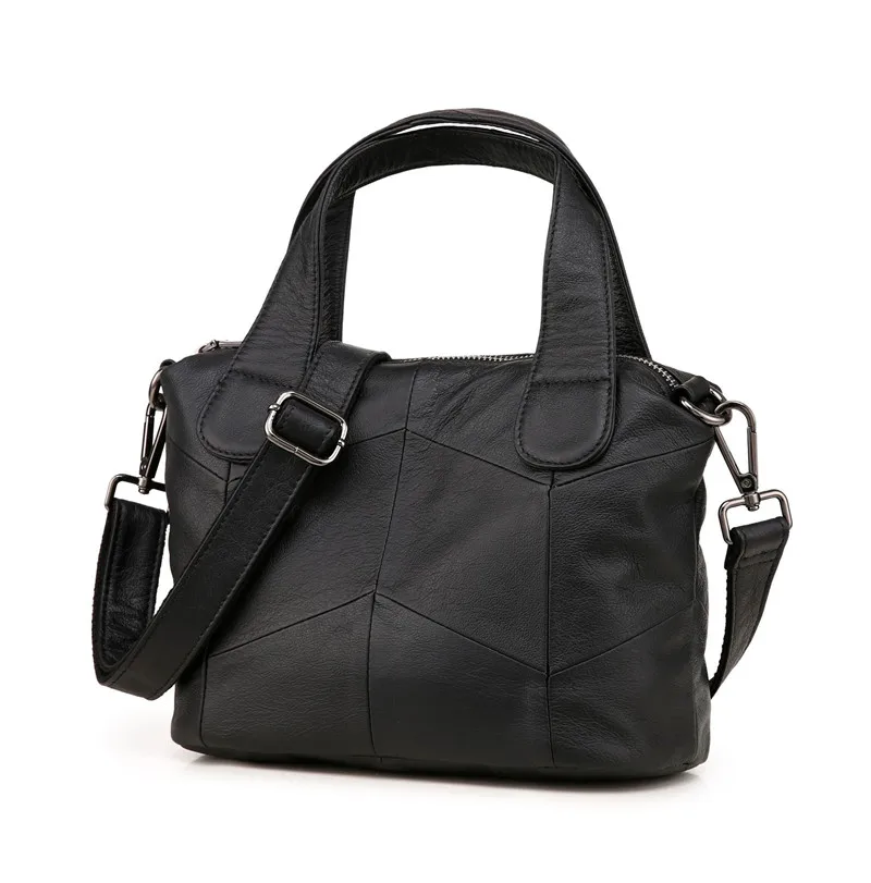 MJ Women Genuine Leather Bag Female Real Cow Leather Handbag Small Tote Bags Ladies Shoulder Handbag Messenger Bag for Women (23)