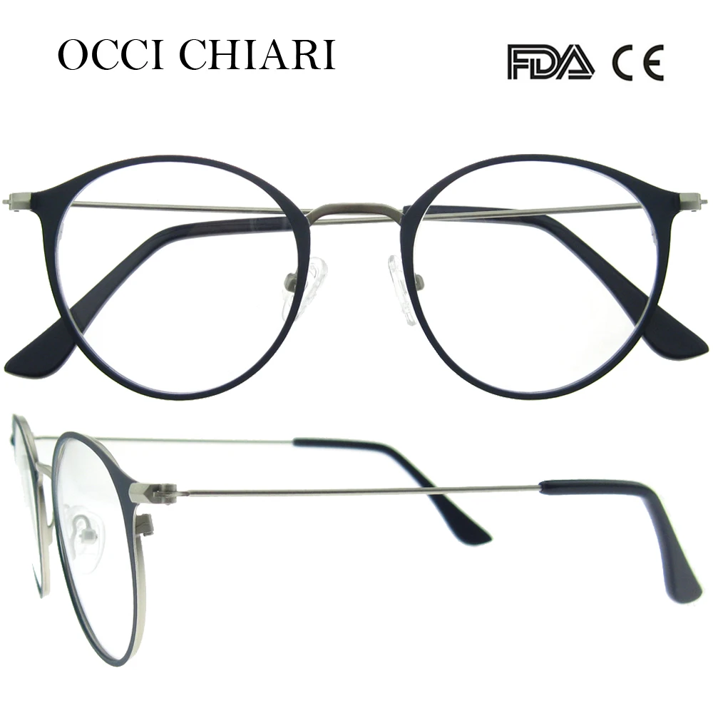 OCCI CHIARI винтажные металлические оправы для очков мужские прозрачные линзы