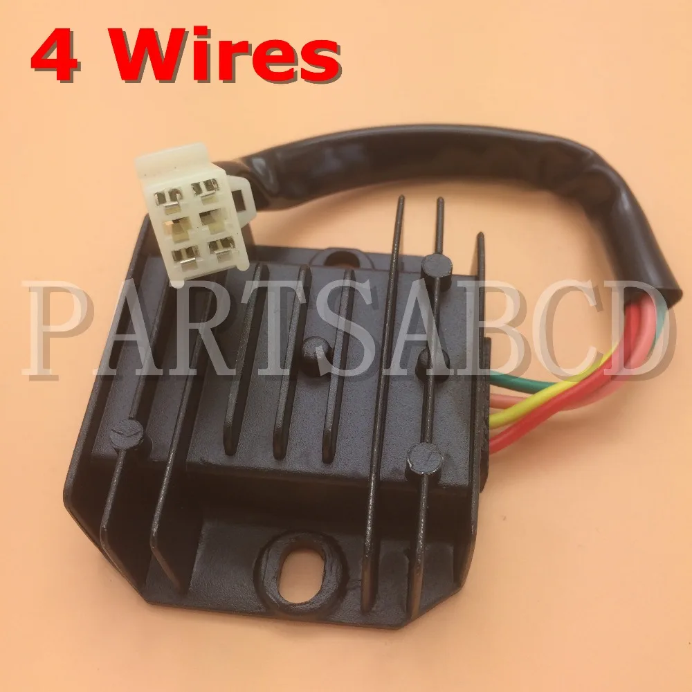 

PARTSABCD 4 wire Voltage Regulator Rectifier GY6 150 200 250cc ATV Dirt Bike Moped Scooter