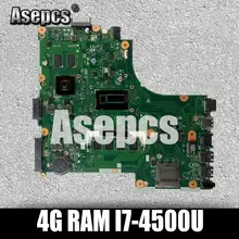 Asepcs X450LD Laptop motherboard for ASUS X450LD X450LC X450LB Test original mainboard 4G RAM I7-4500U