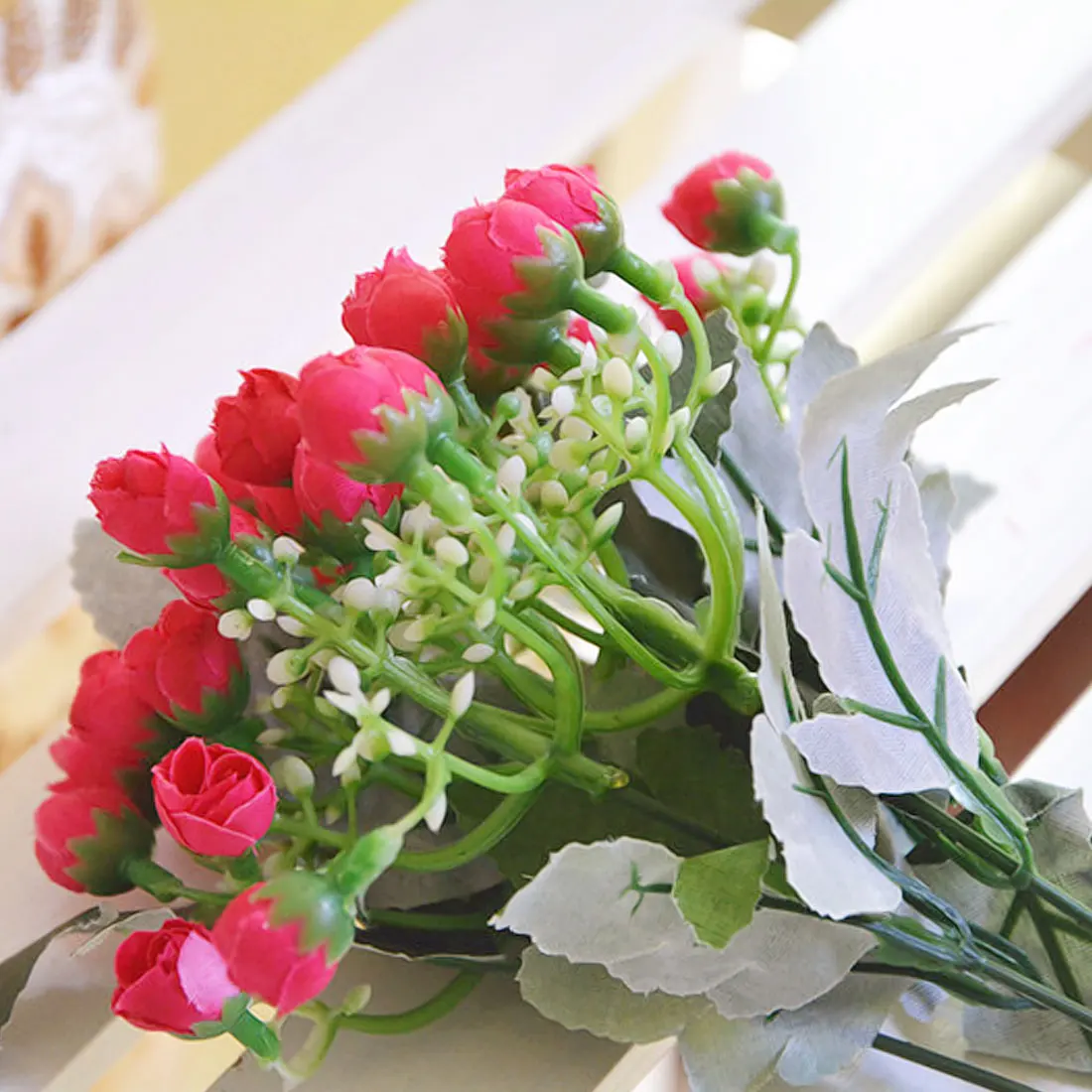 35 head Blooming Artificial Flowers Small Buds Simulation Silk Flowers