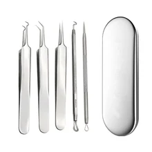 5 шт. Ance Comedone иглы для удаления черных точек прыщи очиститель пор Пинцет Набор дефектов экстрактор прыщей белки