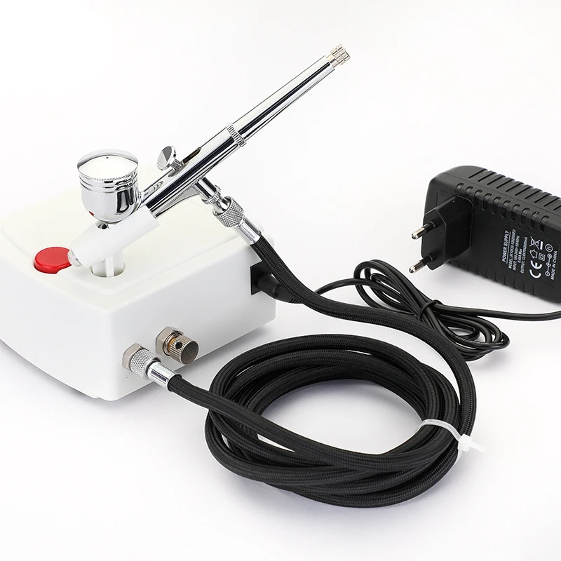 

Dual Action Airbrush Spray Gun Air Compressor Kit Art Painting Tattoo Manicure Craft Cake Spray Model Air Brush Nail Tool Set