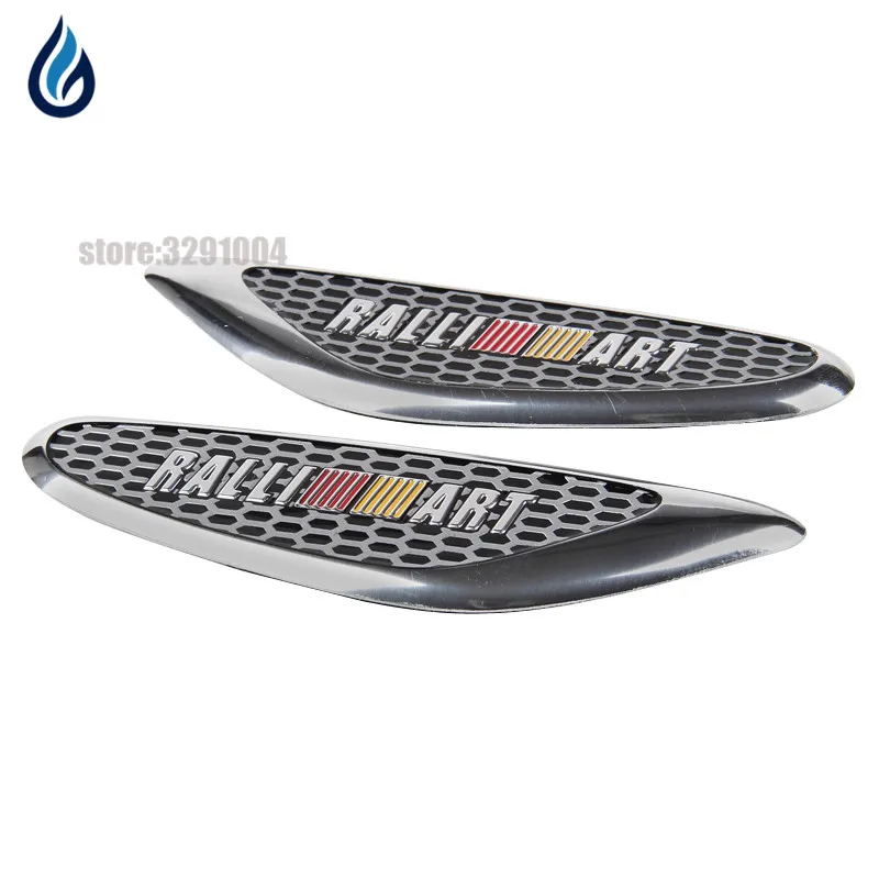 

Car Fender Side Sticker Rear Trunk Badge Decal For Mitsubishi RALLIART ASX Lancer 10 Pajero Outlander L200 EVO Eclipse Grandis