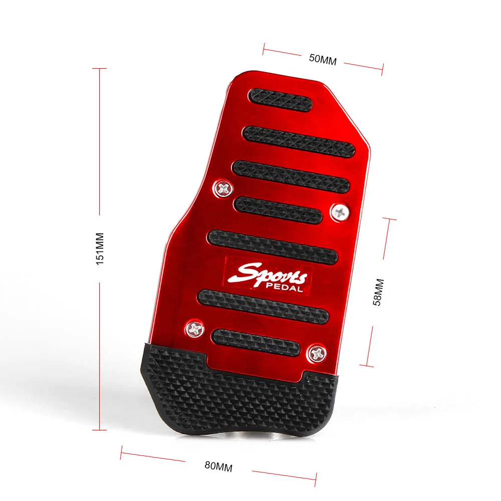 RASTP-3 шт., алюминиевые автомобильные ручные серии, автоматический ускоритель тормоза, нескользящая Накладка для ног, автомобильные аксессуары, RS-ENL018