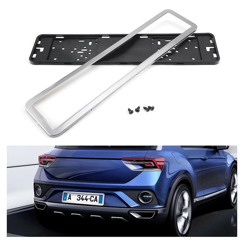 Car Metal License Plate Frame Screw Bolt Cap Cover Frame Holder For GTI