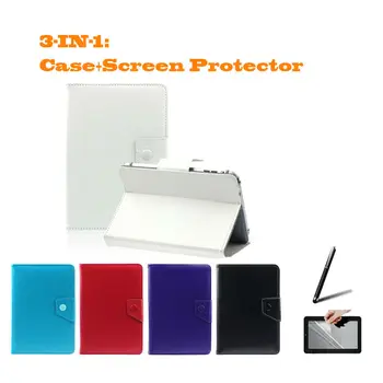 

For Archos Arnova 7c G3 8Gb/7d G3 4Gb/7d G3 8Gb 7" Inch Universal Tablet PU Leather cover case Free Gift