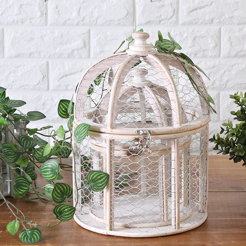 Hand Made Fashion Large Antique Decorative Bird Cages Classic Iron