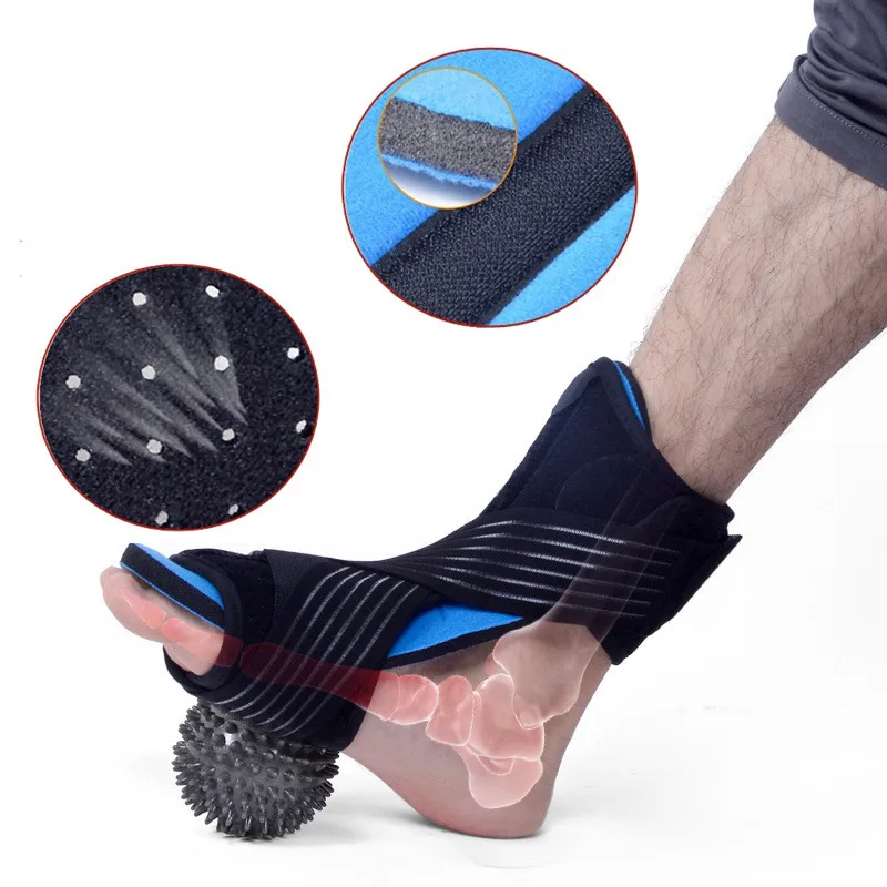  Plantar Fasciitis Night Splint with Spiky Massage Adjustable Foot Drop Orthotic Relief Heel Spur Ar