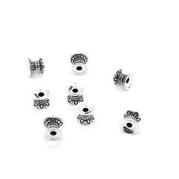 

6pcs/lot 925 Sterling Silver Religious Artifacts Lampholders Shape Beads Charms for DIY Jewelry Making Bracelets Necklaces