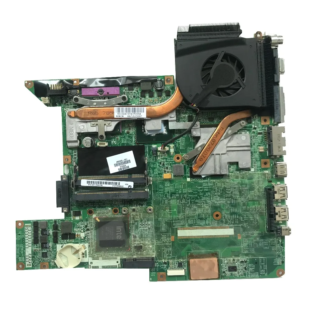 Отличная материнская плата 460900 001 для ноутбука HP DV6500 DV6700 DDR2 DA0AT3MB8F0 охлаждающий