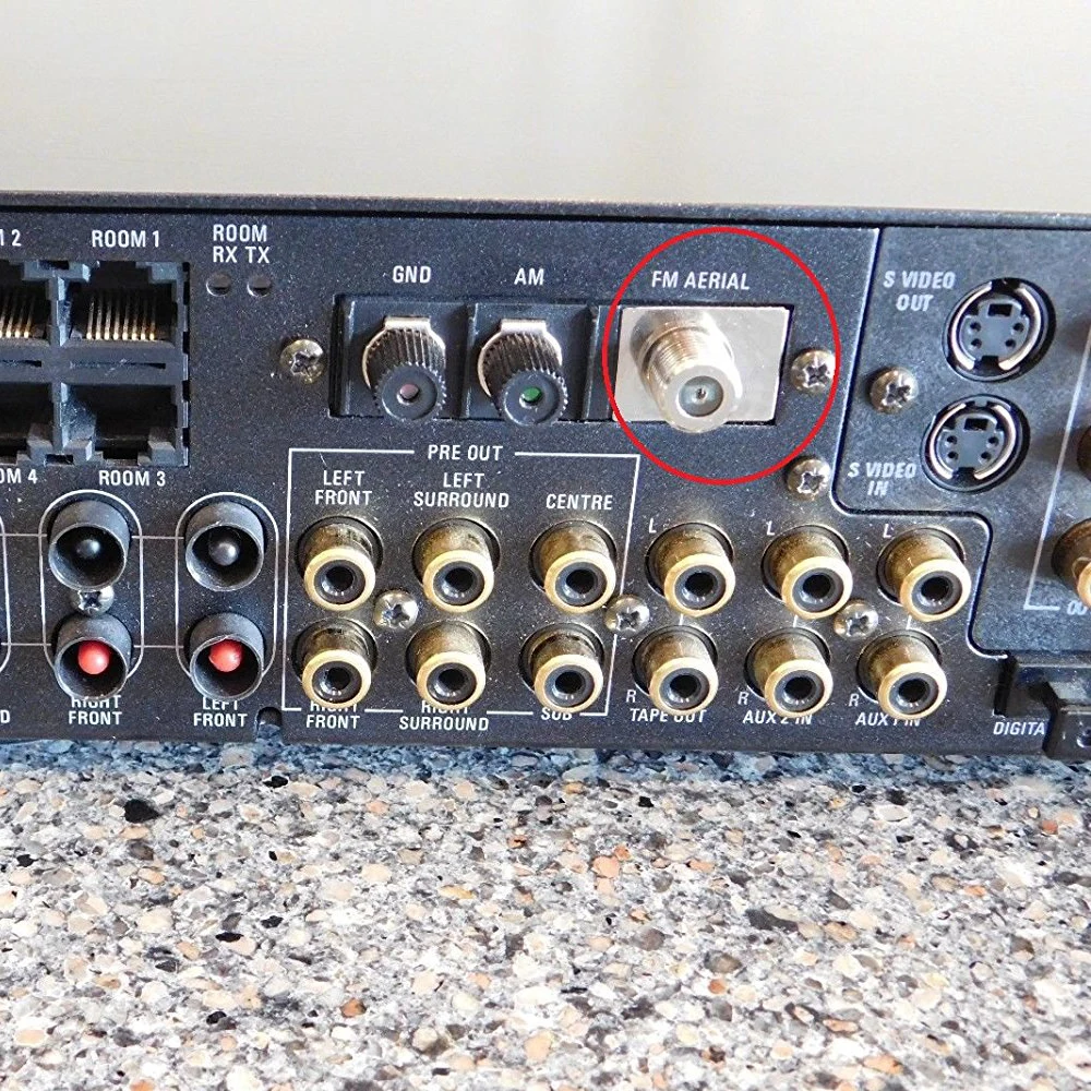 Eightwood FM антенна 75 Ом UNBAL F Штекерный разъем для JVC Sherwood радио/Hi Fi/DAB/ TV стереоприемник