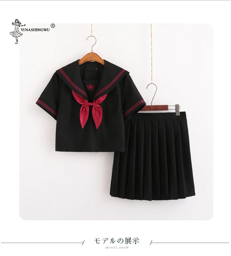 Japanese Korean Sailor Suit Version Short Skirts School Girl Jk Uniform Pleated Skirt School Uniform Cosplay Student Jk Academy