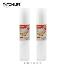 TINTON LIFE 25*500см вакуумные пакеты для хранения вещей и продуктов 2 рулона пакеты съедобной степени