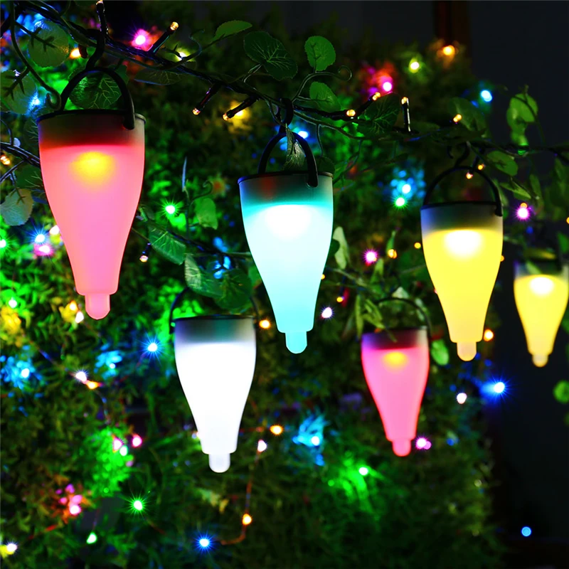 New Outdoor Solar Light Hanging/Spike Lamp Multi Function For Night