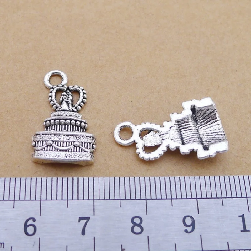 30 шт. ручной штампованный Сплав Крест амулеты сделай сам Висячие для DIY ювелирные