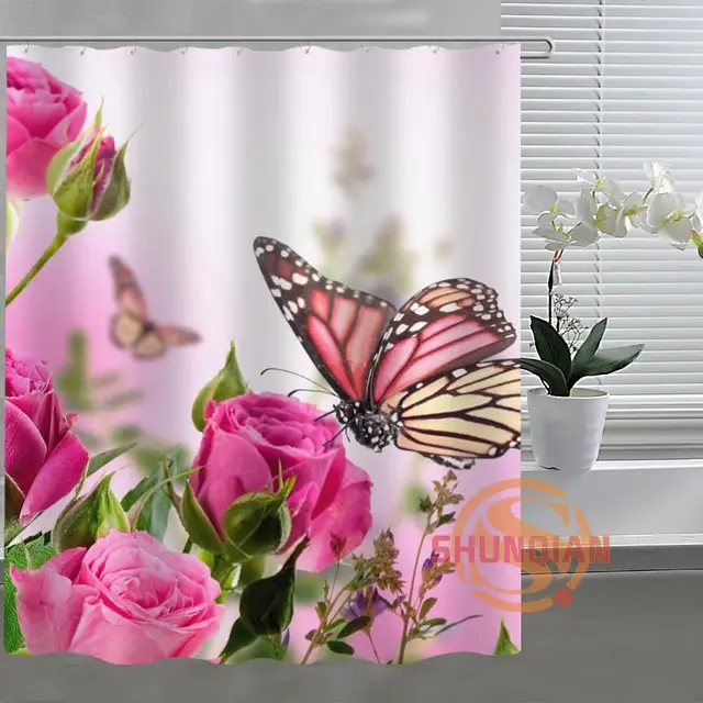 US $19.0 50% OFF|Blumen und schmetterling Bad Vorhang Benutzerdefinierte Badezimmer Stoff Für Bad Dekor Duschvorhang Akzeptabel Benutzerdefinierte ... US $19.0 50% OFF|Blumen und schmetterling Bad Vorhang Benutzerdefinierte Badezimmer Stoff Für Bad Dekor Duschvorhang Akzeptabel Benutzerdefinierte ...