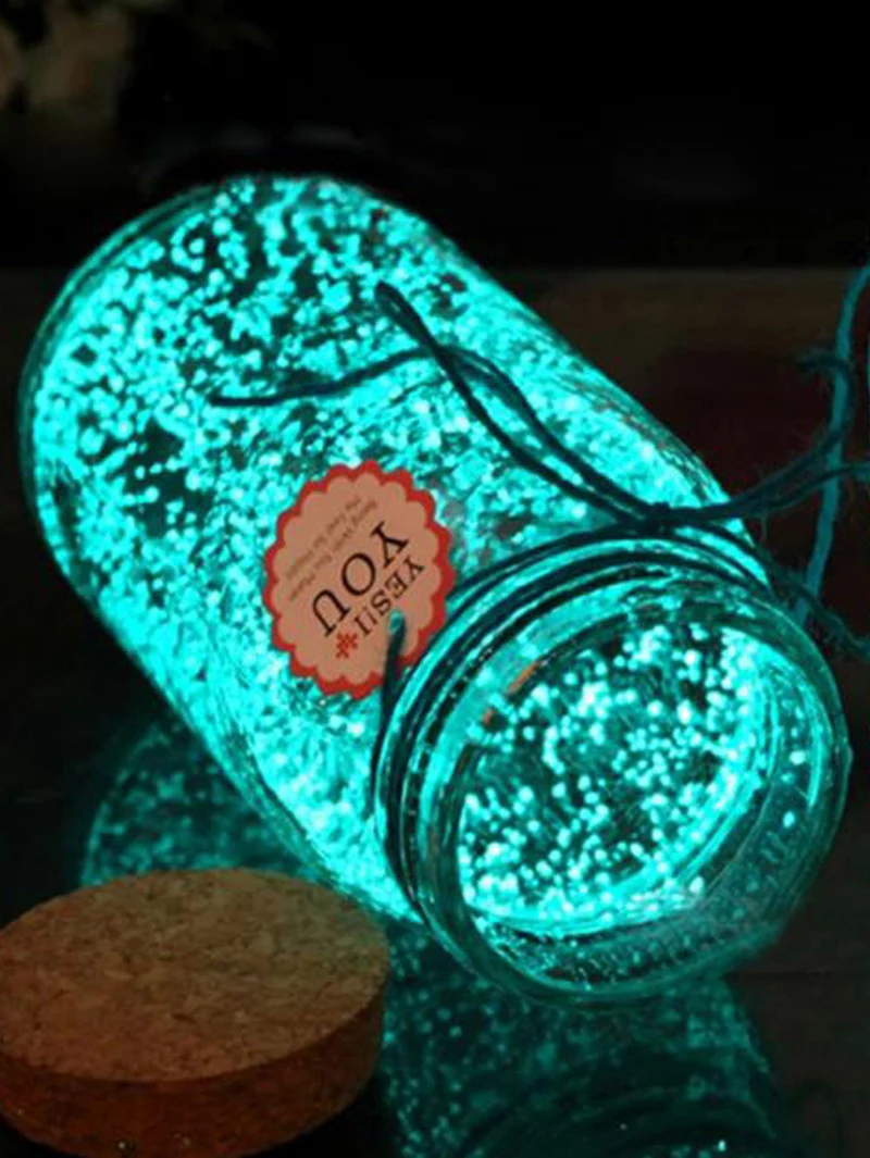Светится в темноте 10 г Светящиеся вечерние DIY яркие краски звезда Желая бутылка флуоресцентные Частицы Игрушки Noctilucan песок светящаяся игрушка