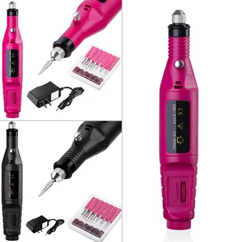 Preise UNS Stecker Nagel Datei Drill Kit Elektrische Maniküre Pediküre Acryl Tragbare Salon Maschine Mit UNS Adapter