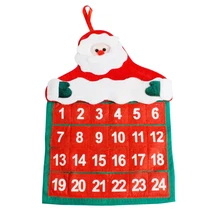 Новогодние украшения с дедом морозом Клаус календарь Творческий кендар Рождественский лось Адвент календарь новое поступление