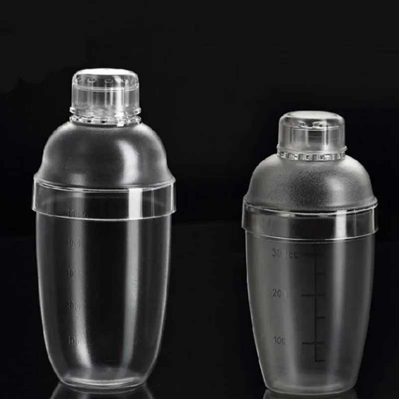

TTLIFE 4 size No Rust Milk Tea Cocktail Shaker Outdoor Transparent Good Grips Plastic Mixing Cup Drink Mixer Bar Bartending Tool