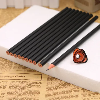 

Simple black pencil Student school pen environmental plastic Shell HB Pencil Learning office stationery supplies