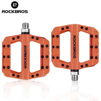 

ROCKBROS Bicycle Pedal MTB Pedals Anti-slip Ultralight Seal Bearings Nylon Mountain bmx Bike Pedal for Bicycle Parts Accessories