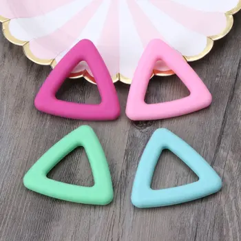 

Baby Teethers Food Grade Silicone Pendant Necklace Accessory BPA Free Baby Chew Toys 4 Colors Baby Gift Dental Care