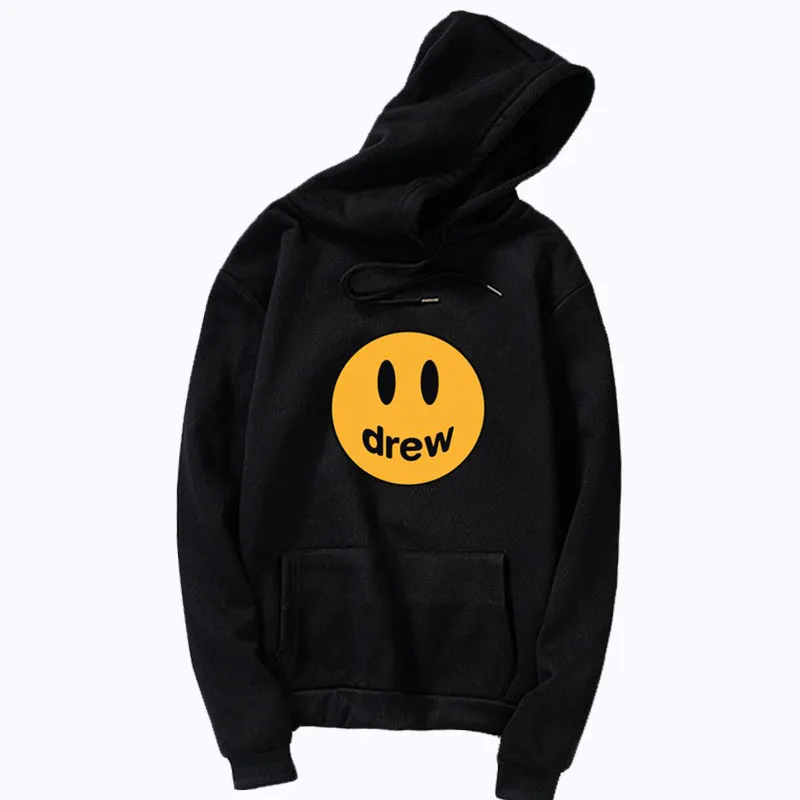 Drew Sweatshirt Drew House Justin Bieber Smiley-Face Clothing Hoodie, Hooded Sweatshirt for Justin Bieb