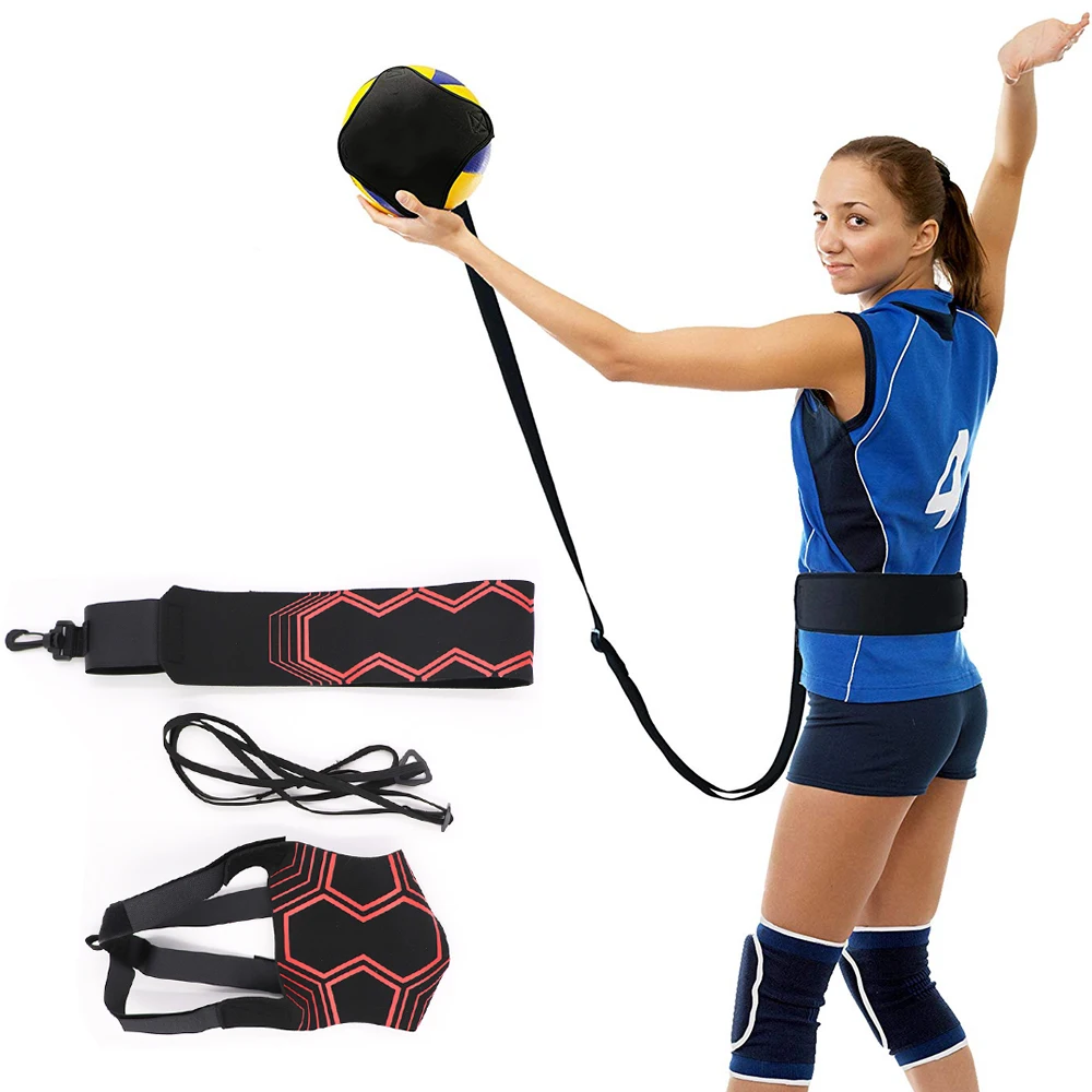

Hot new Volleyball Training Returns ball Equipment Aid great trainer belts for solo practice of serving tosses Adjustable length