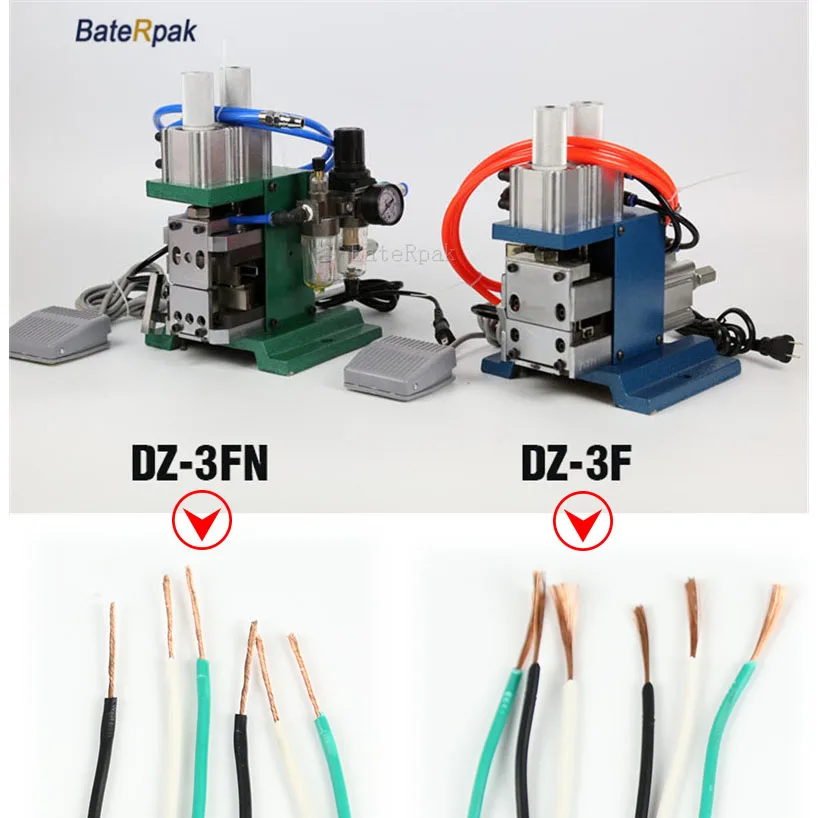 DZ-3F BateRpak пневматическая Вертикальная машина для зачистки кабеля, машина для снятия проволоки, электрическая машинка для зачистки проводов, 110/220 В, 0,5-25 мм