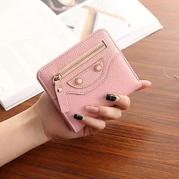 

1 Pcs Women Lady Wallet Purse Short Design Zipper Small Fashion For Money Coin Cards Best Sale-WT
